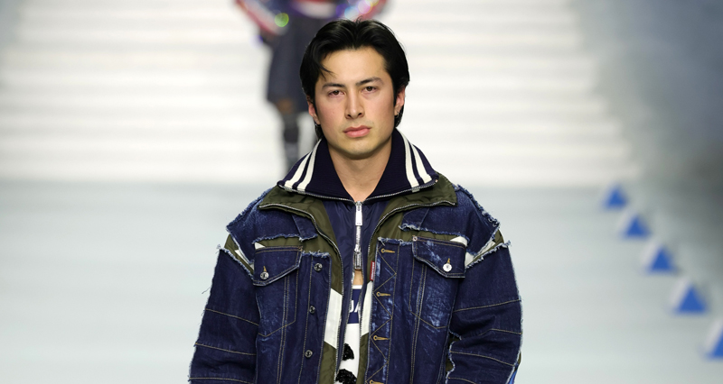 Heated Rivalry's Hudson Williams Reacts to Negative Feedback to His Runway Walk at DSquared2 Show