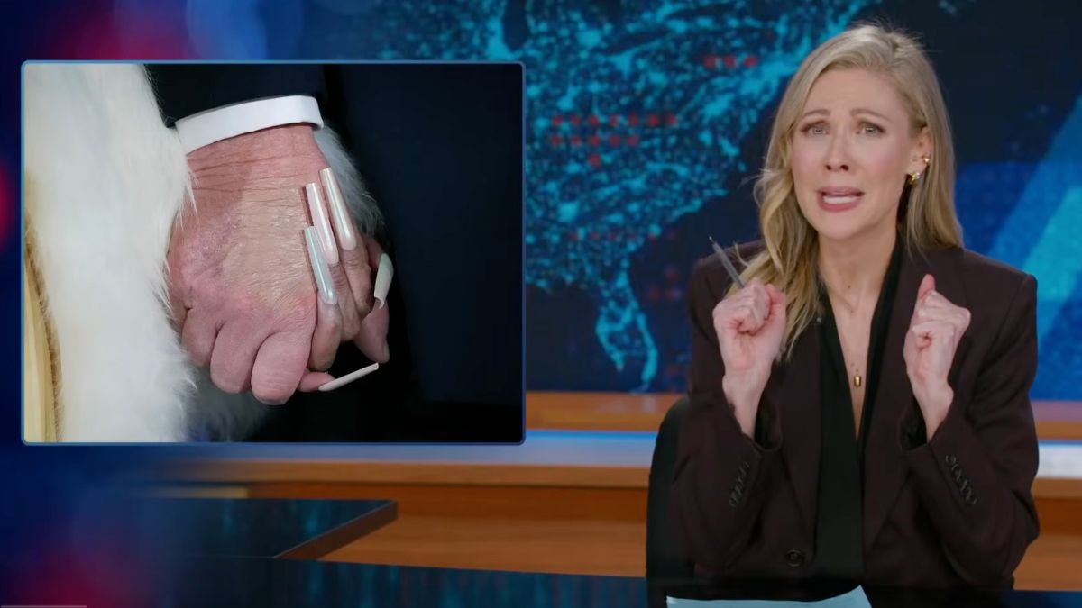 ‘The Daily Show’ Mocks Trump’s ‘Delicate Hand’ After Viral Exchange With Nicki Minaj | Video