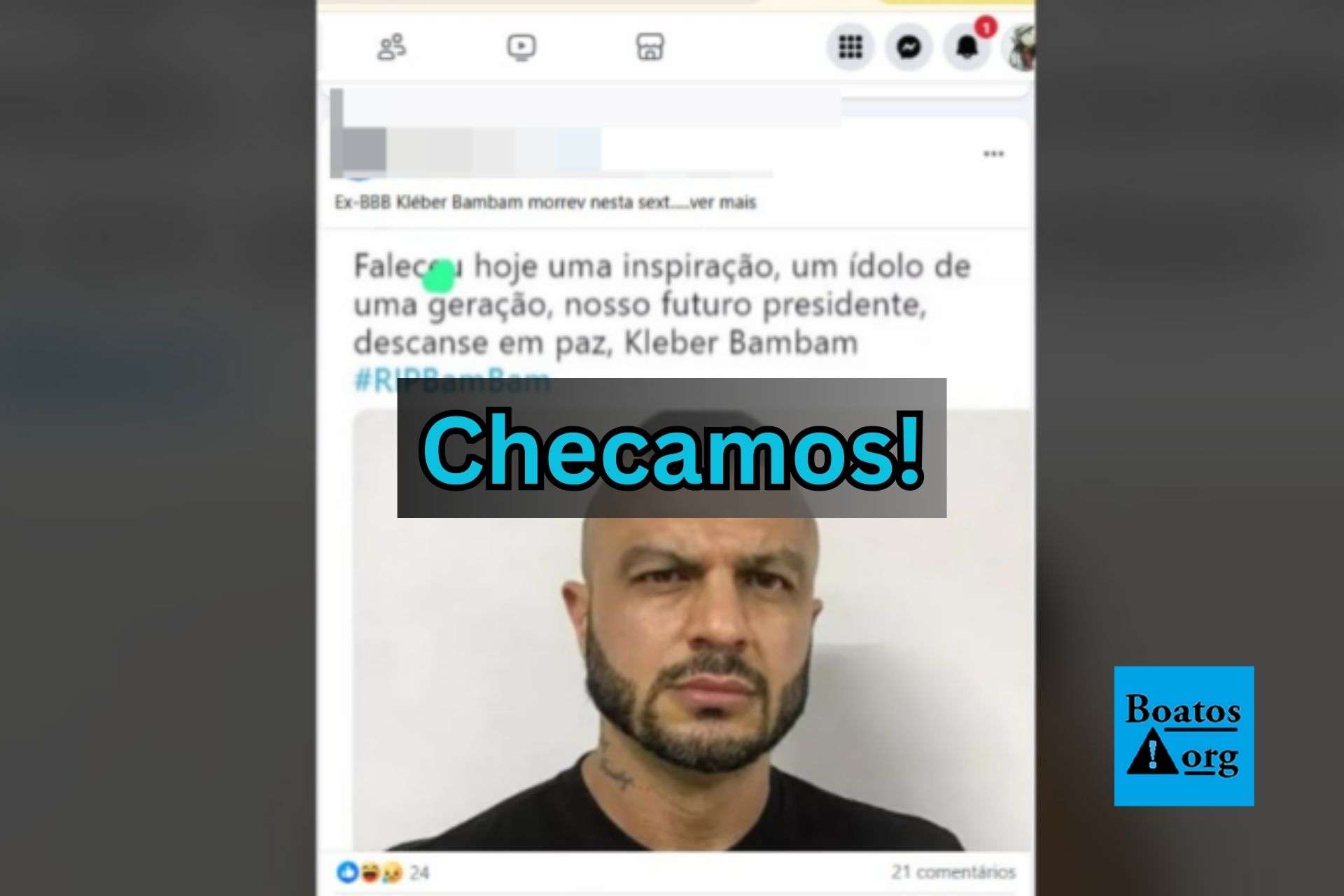 É falso que Kléber Bambam tenha morrido em setembro de 2025
