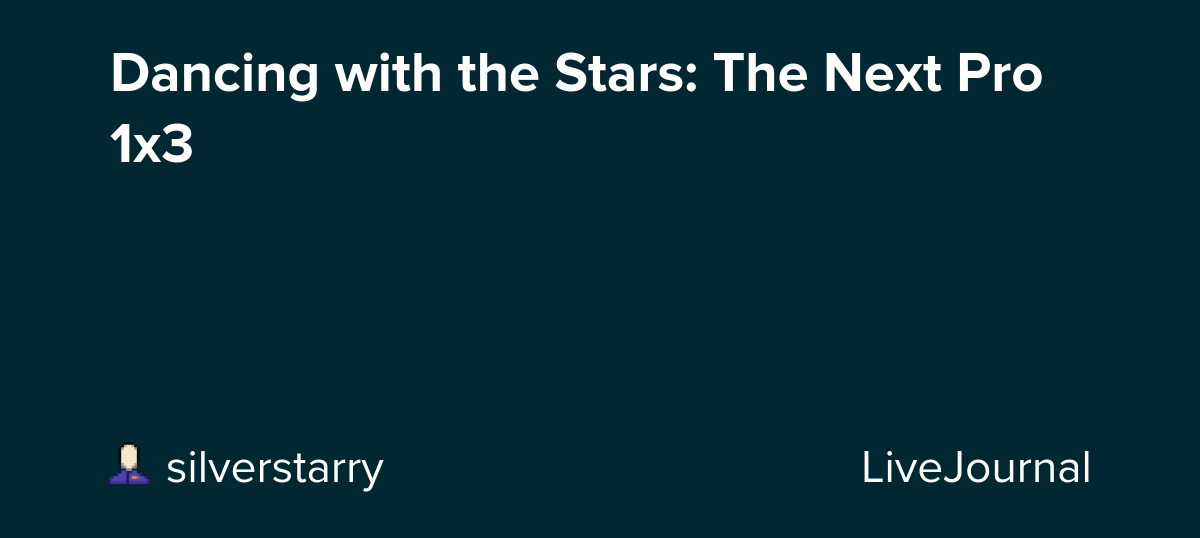 Dancing with the Stars: The Next Pro 1x3