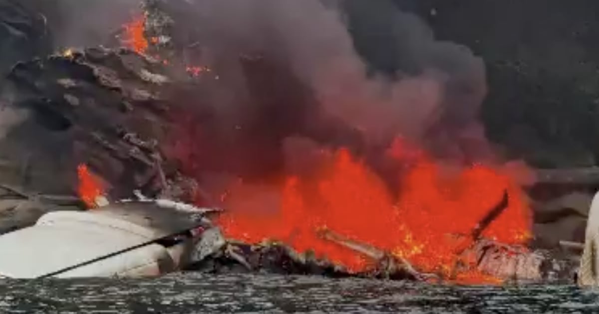 Plane Carrying 11 Bursts Into Flames in Terrifying Crash
