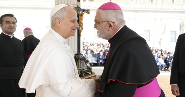 Bishop-Elect Charles Azzopardi meets Pope Leo XIV