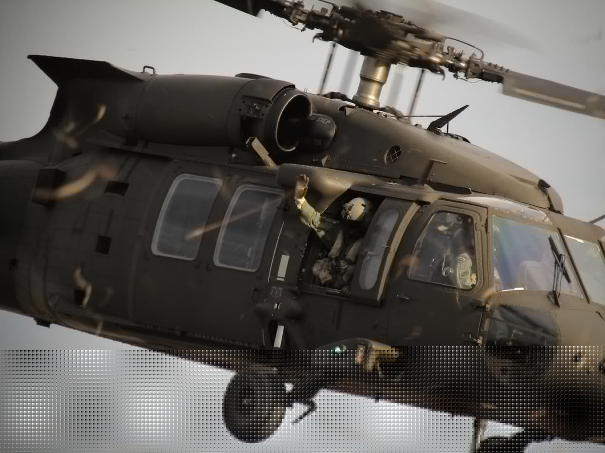 Black Hawk Chopper Rescues Stranded Hiker In West Texas