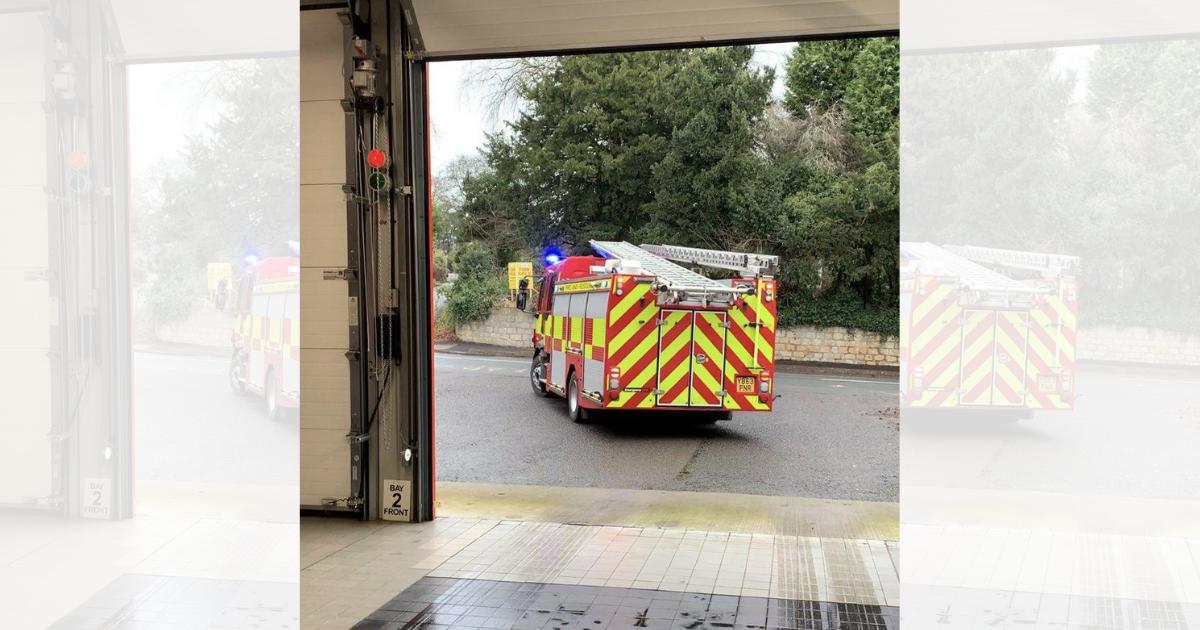 Hybrid vehicle on fire in North Yorkshire town