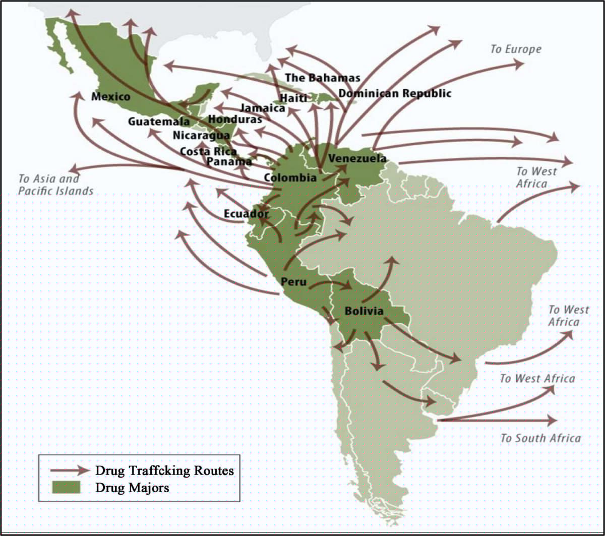 Costa Rica’s inclusion on the list of countries with high drug transit is nothing new