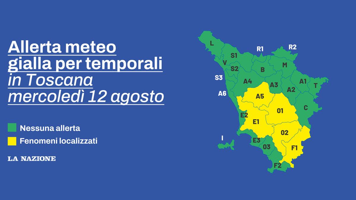 Temporali anche forti: la possibilità ora c’è davvero. In Toscana scatta un’allerta gialla