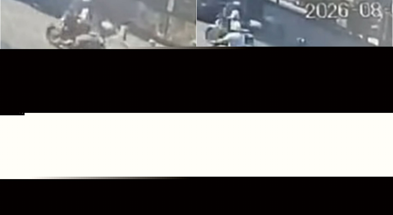 Napoli, pedone travolto da scooter mentre attraversa sulle strisce: il video choc