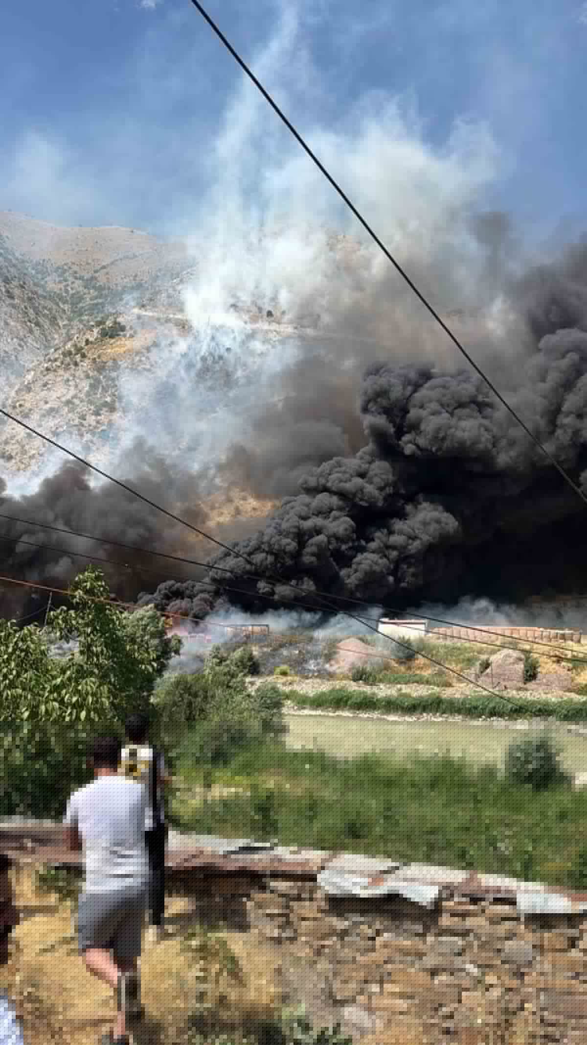 Kırıkdağ Karakolu Hurdalığında Yangın