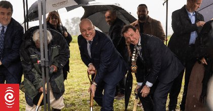 Watch- Christopher Luxon faces questions as construction starts on major expressway