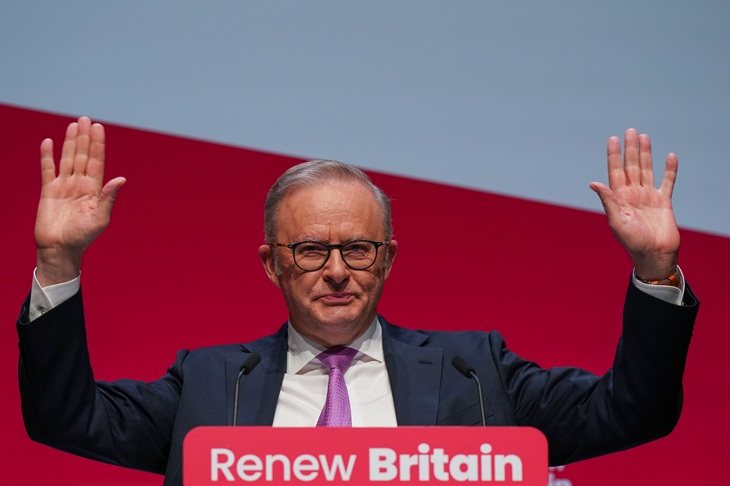 Albanese’s socialist love-in with Starmer