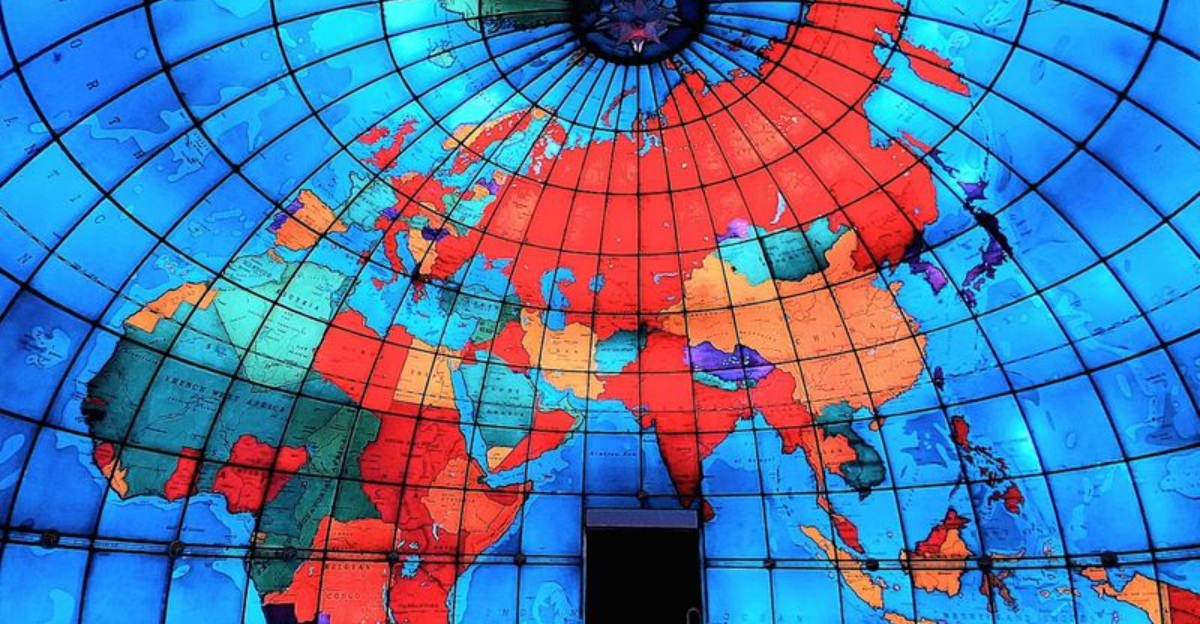 This Massachusetts Glass Globe Lets You Stand Inside A 1935 Map Of The World
