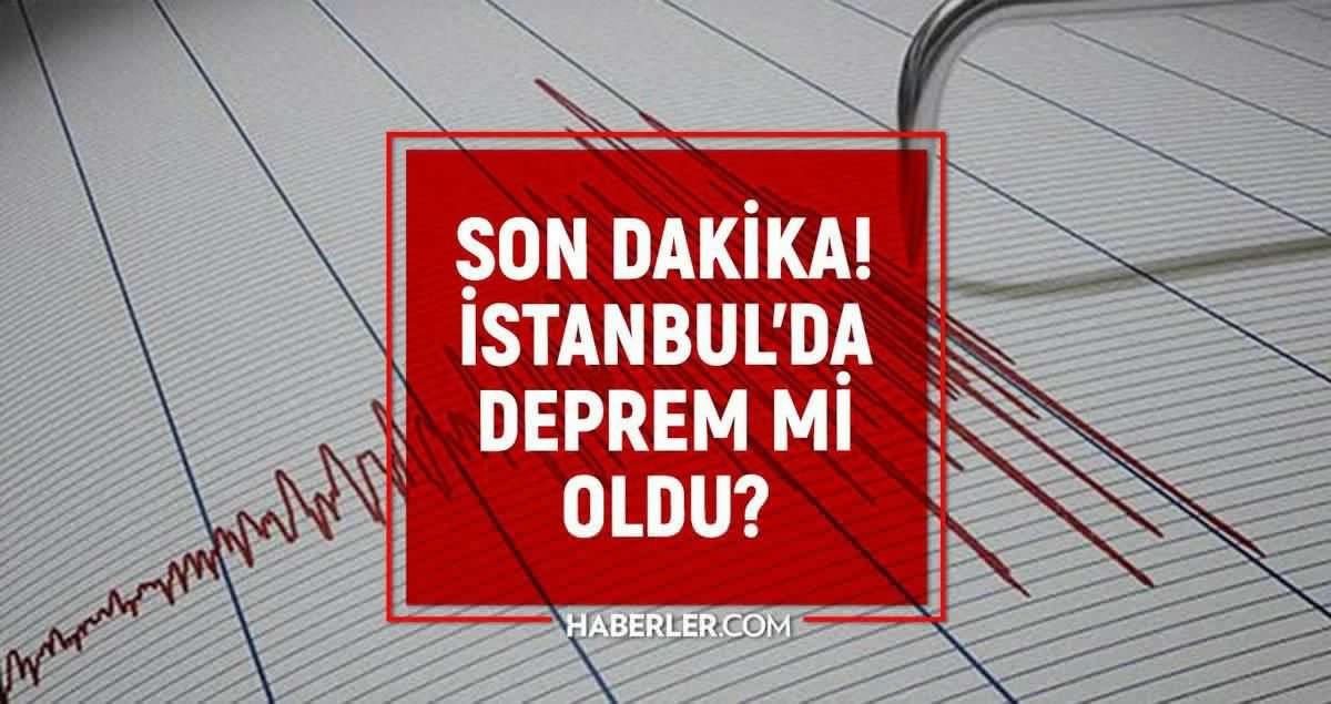 İstanbul'da deprem mi oldu? SON DAKİKA! 20 Ağustos İstanbul'da az önce nerede deprem oldu?
