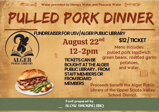 Tickets on Sale for Alger Public Library Fundraiser Dinner