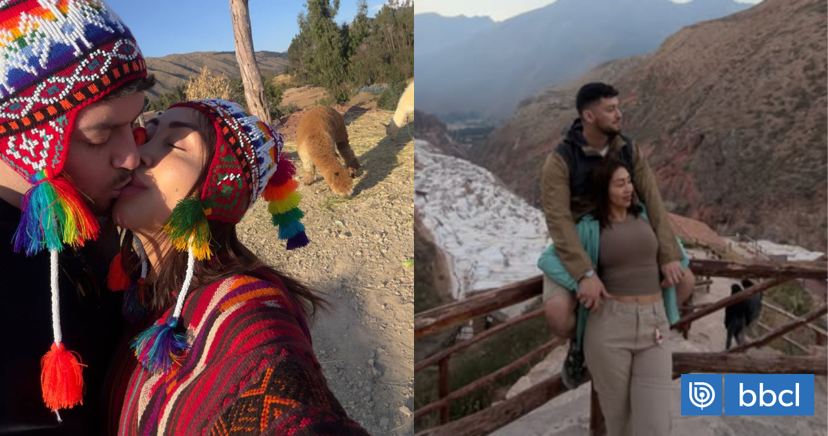 Naya Fácil y su pareja sorprendieron con romántico beso en sus vacaciones en el Cusco