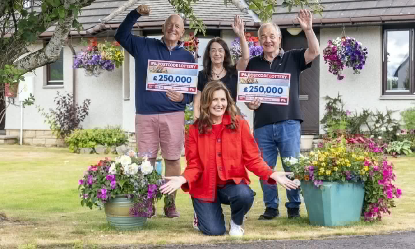 Perthshire neighbours celebrate ‘unbelievable’ £250k Postcode Lottery win