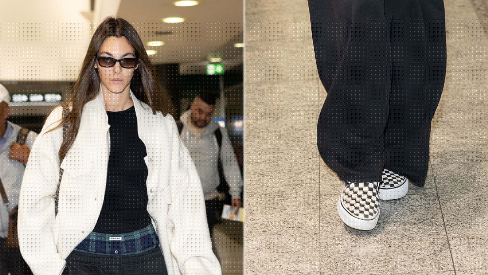 Vittoria Ceretti Makes a Case for Skate Staples in Vans’ Checkerboard Slip-Ons in Milan