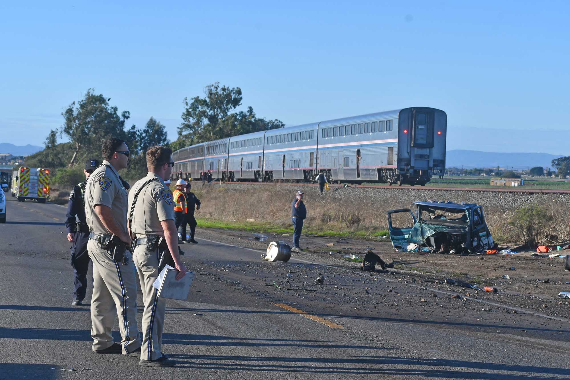 Highway 1 Section Closed for Clean-Up, Repairs After Train Hit Diesel Tanker