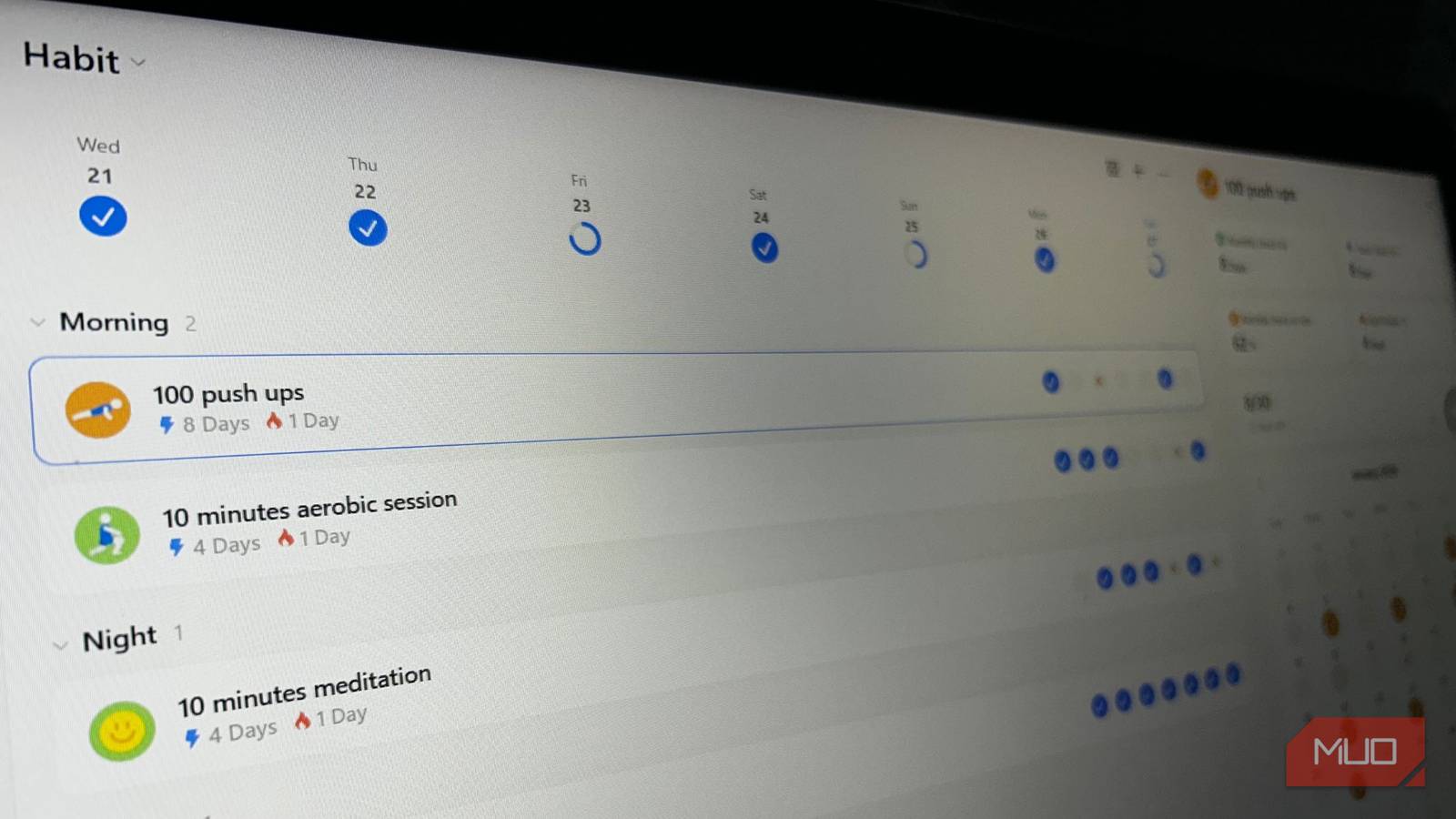 I stopped using Google Keep and switched to TickTick for habit tracking