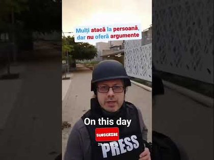 Multi ataca la persoana, dar nu ofera argumente. Clip filmat la 1 km de Gaza, in orasul Sderot