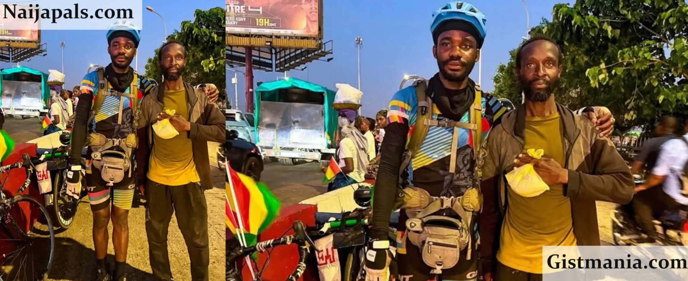 Nigerian Cyclist On US Mission Rescues Stranded Countryman in Guinea