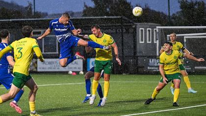 Caernarfon Town lose unbeaten run to Penybont in tight match