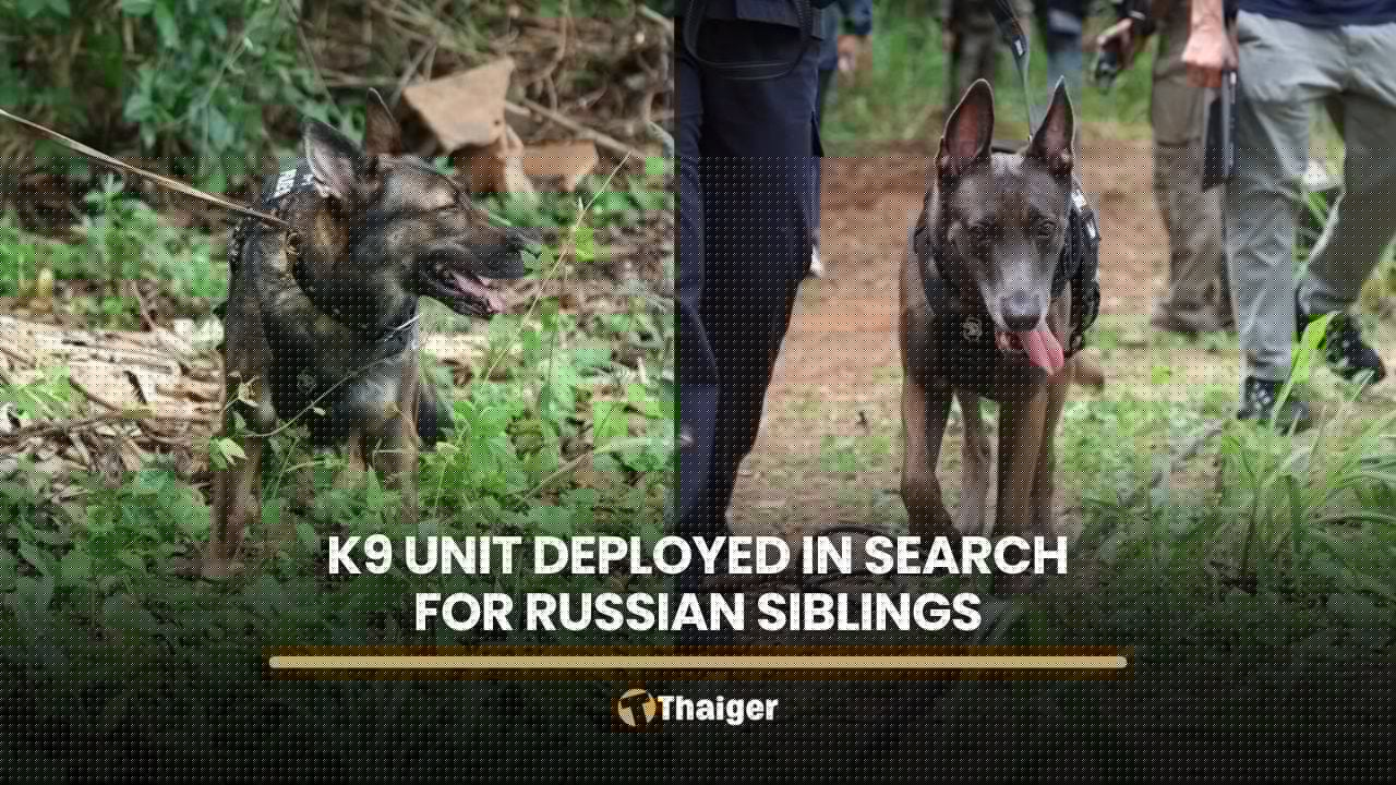 Police deploy K9 unit in search for missing Russian siblings