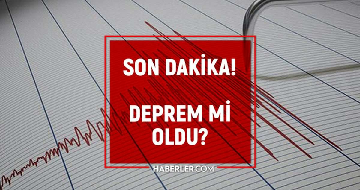 SON DEPREMLER! 3 Ekim deprem mi oldu, deprem ne zaman, kaç büyüklüğünde oldu?