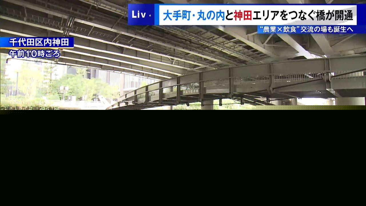New Bridge Opens Between Otemachi-Marunouchi and Kanda