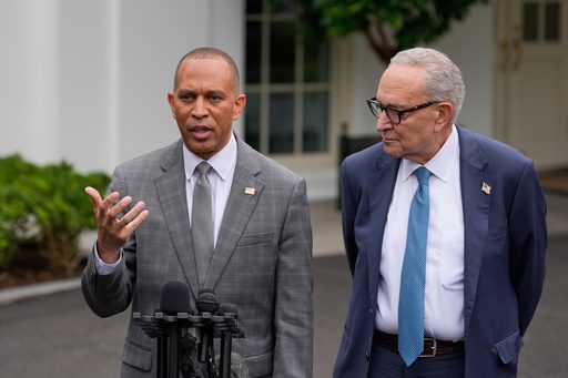 The Oval Office meeting didn’t stop a shutdown, but the Trump 2028 hats and a sombrero set a tone