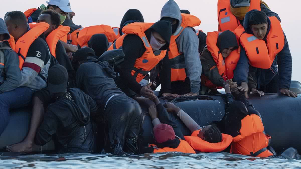 Average number of migrants crammed onto small boats more than doubles over five years to record high under Labour, analysis finds, amid surge in use of 'mega-dinghies' as people smugglers shift tactics