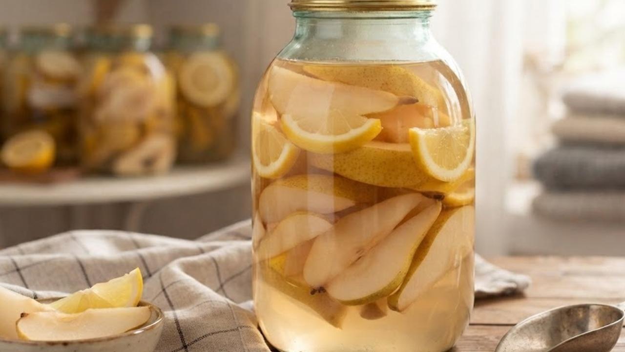 Homemade pear drink that tastes like legendary Soviet pop