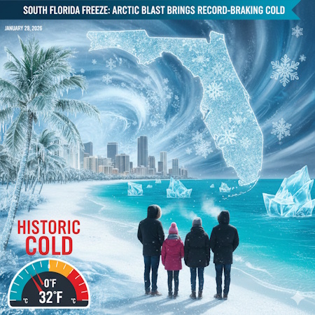 South Florida Braces For Historic Cold As Strong Front Triggers Significant Temperature Drop (Video)