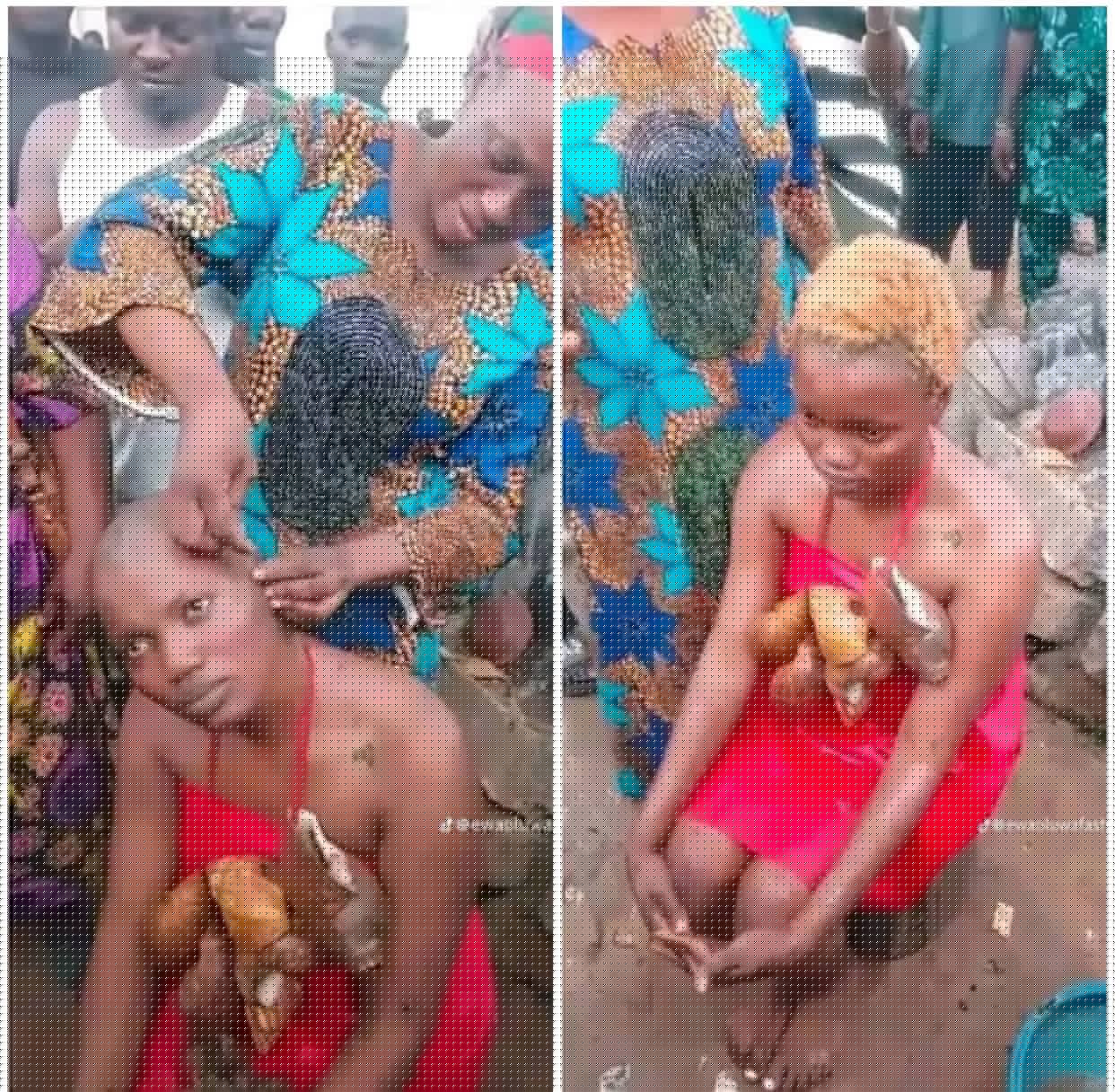 Woman undergoes traditional cleansing after recording Oloolu procession