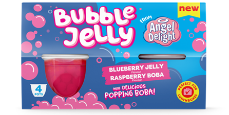 Premier Foods’ Angel Delight extends bubble tea-inspired desserts with blueberry flavour