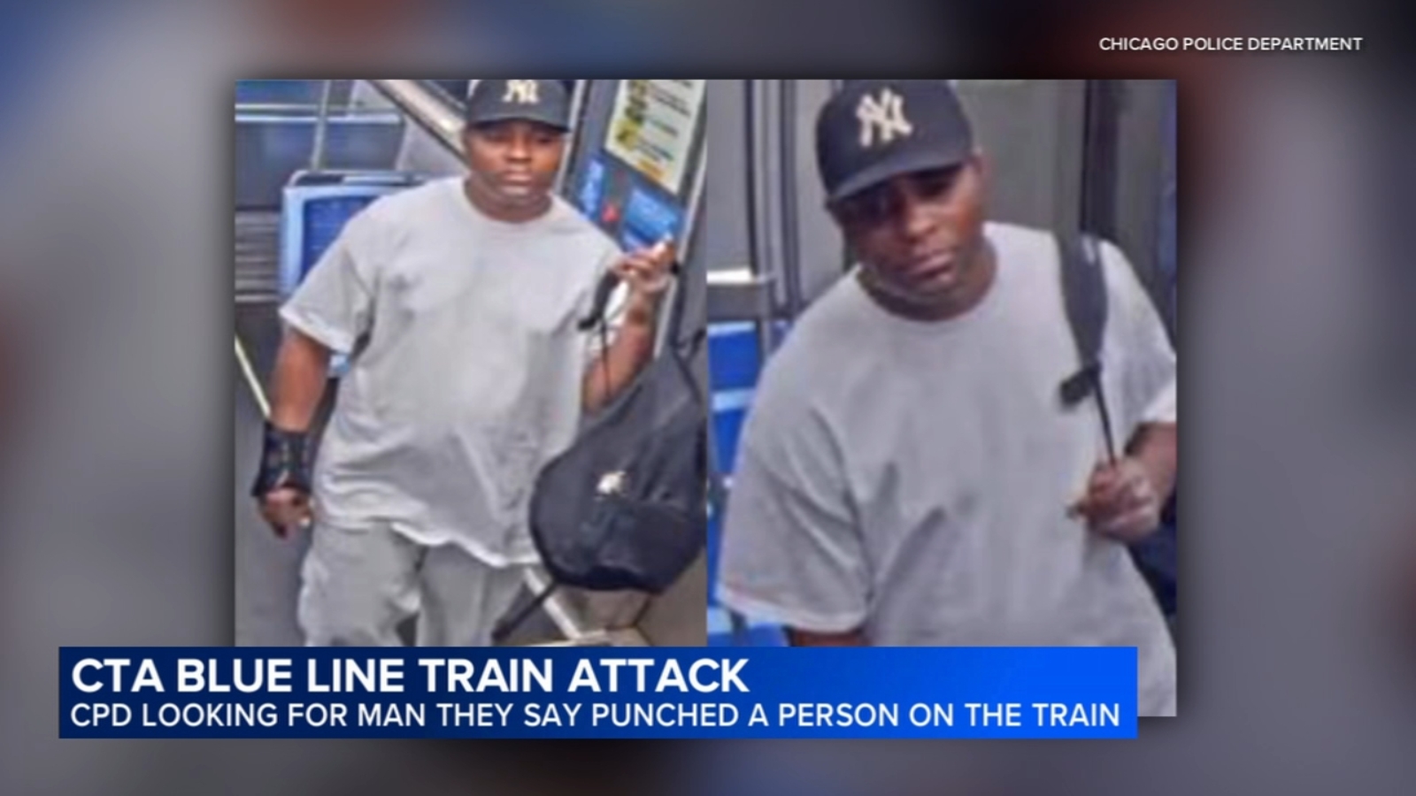 Chicago police searching for suspect in attack on CTA Blue Line train near West Garfield Park