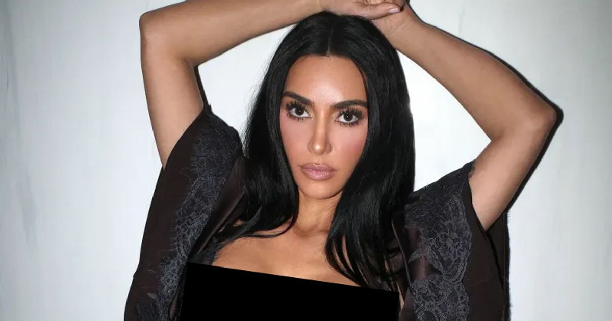 Kim Kardashian takes on Sydney Sweeney in sheer lace bra and thong – censored and uncensored