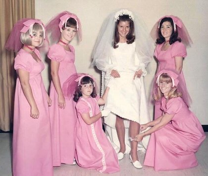 History / Nostalgia - Bridesmaids dresses in the 1970s