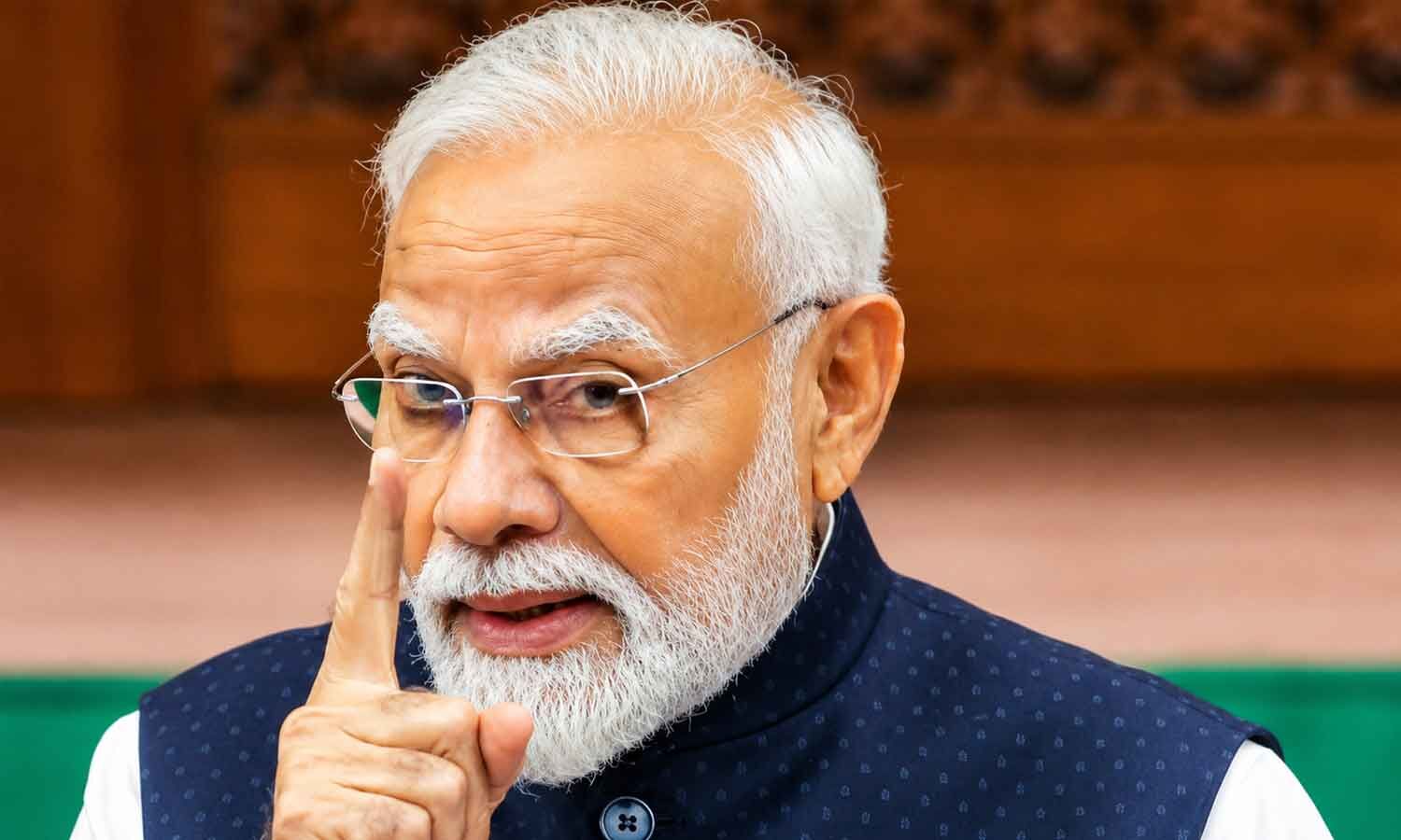 Won't spare paper leak gangs, warns PM Modi