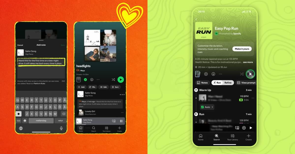 Spotify rolling out ‘User Notes’ and ‘Running Mode’ features – here’s what they do