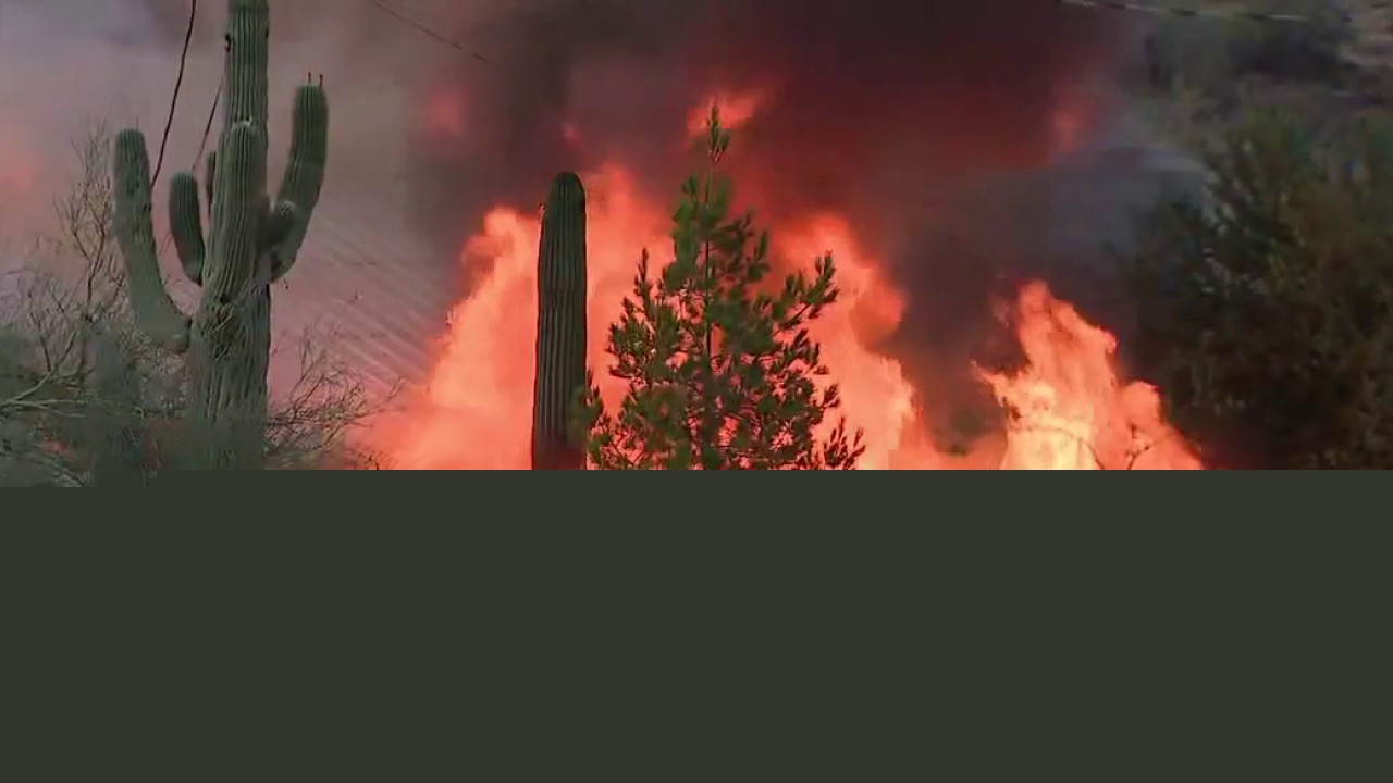 Massive fire burns New River home