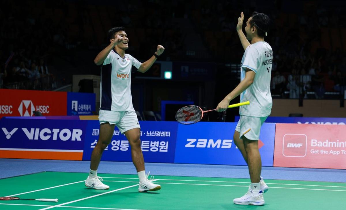 Ranking BWF Fajar/Fikri setelah Korea Open 2025: Naik 15 Tangga, Melesat ke Posisi 34