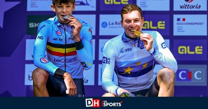 ”Remco nous motive vraiment” : les espoirs belges Jonathan Vervenne et Matisse Van Kerckhove dominent l’Euro du chrono chez les moins de 23 ans !