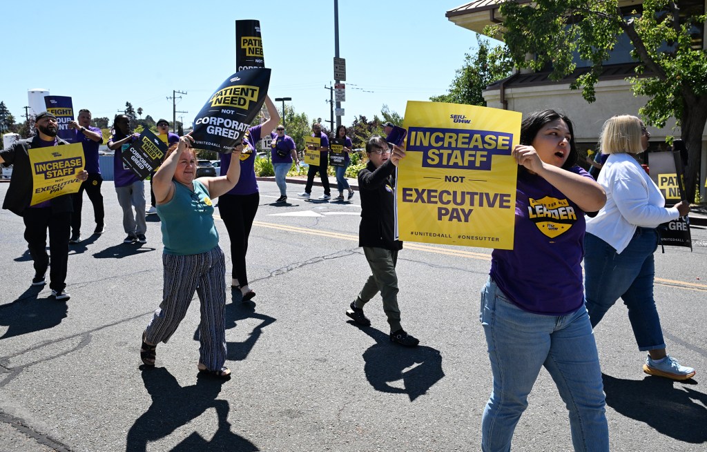 Healthcare workers at Sutter announce they will strike next week