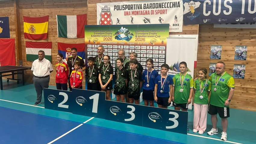 Pingpongistët e Kosovës u prezantuan me sukses në Itali
