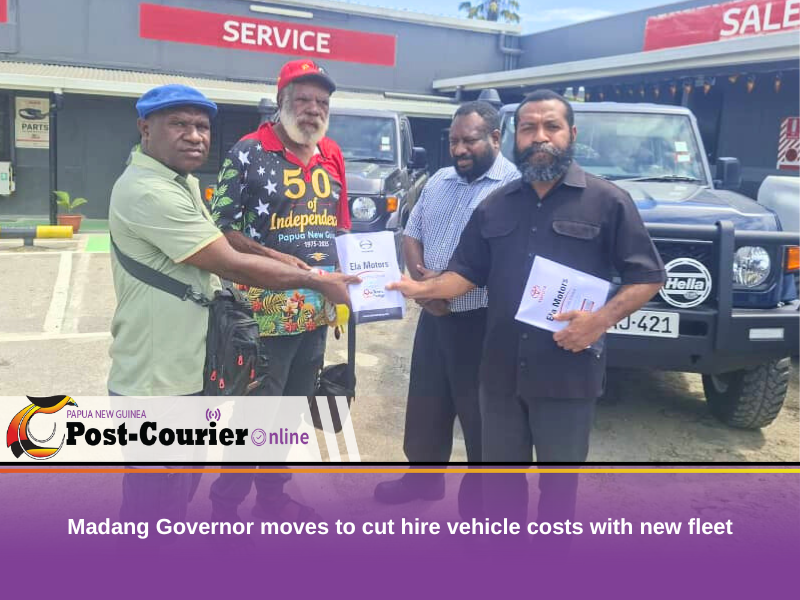 Madang Governor moves to cut hire vehicle costs with new fleet