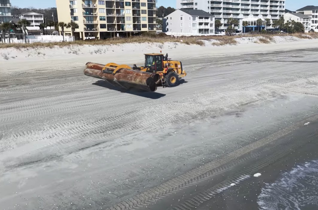 VIDEO: North Myrtle Beach renourishment nears end