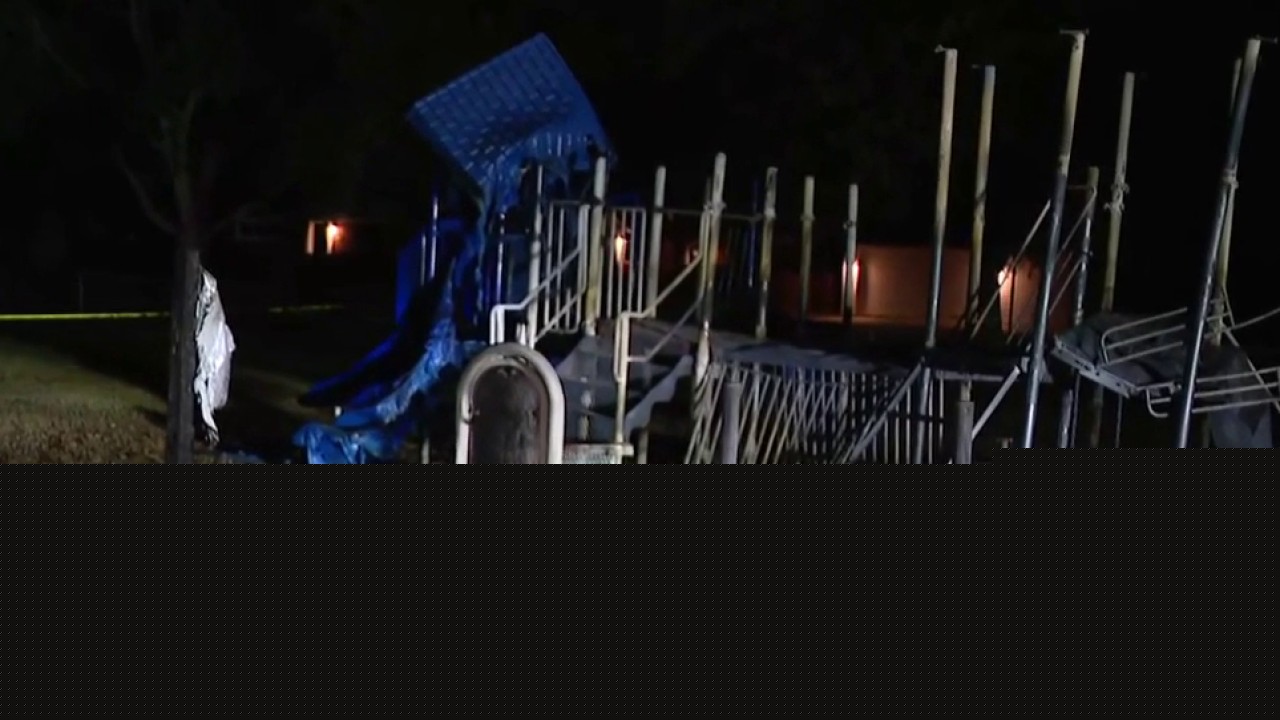 Dearborn school playscape melted in fire