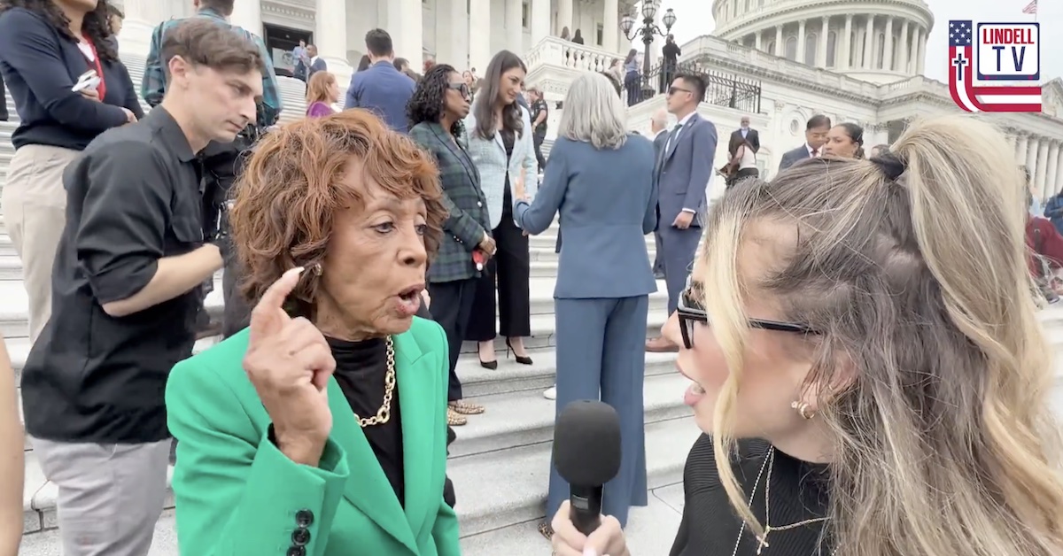 Maxine Waters Snaps at Pro-MAGA Reporter Confronting Her on Shutdown: ‘Stop It! This Is the Kind of Journalism We Don’t Need’