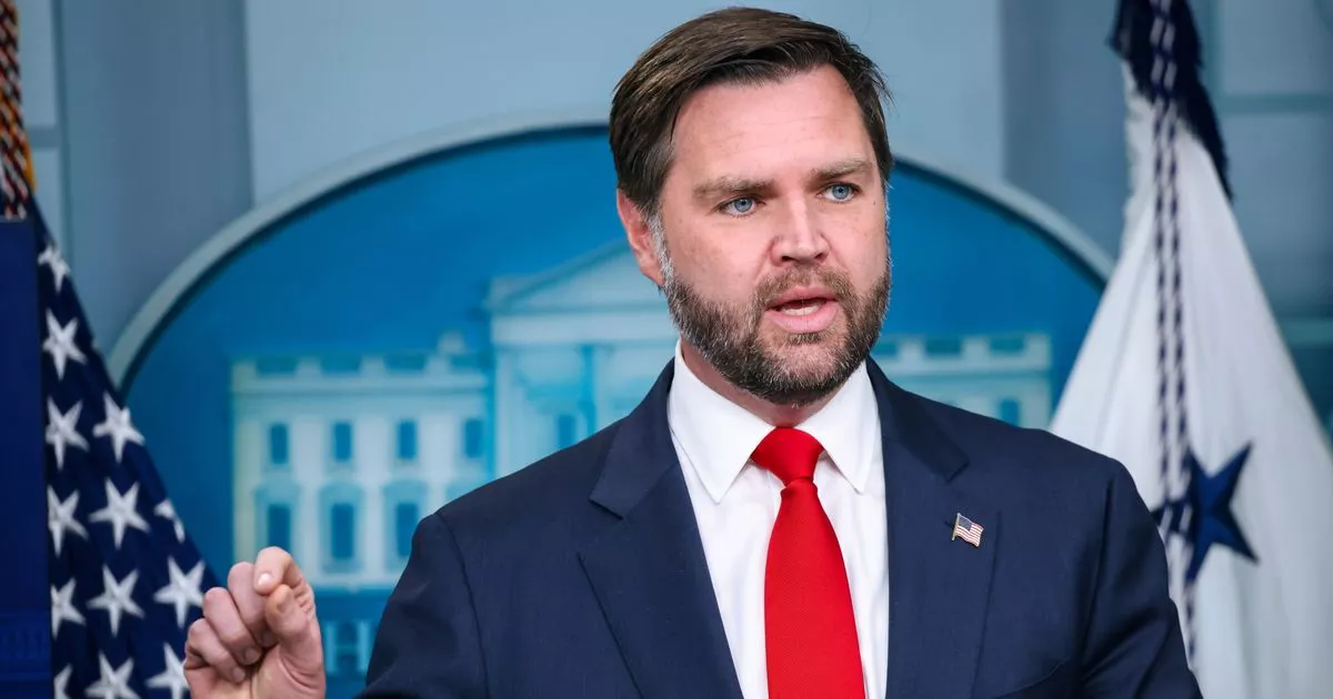 Panicking Trump sends Vance in for press briefing with 'despicable' hospitals rant