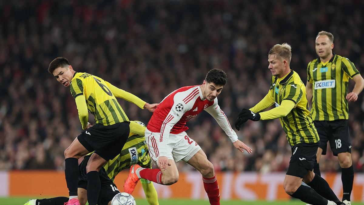 Arsenal Menang Atas Kairat, tapi Gagal Cetak Sejarah Baru di Liga Champions